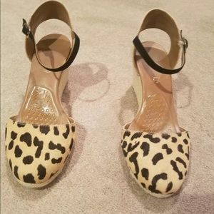 Aldo size 9 leopard espadrilles